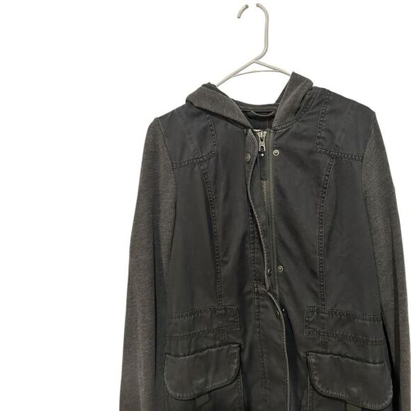 Abercrombie Spacedye Gray Black Contrast Utility military Size M - Picture 4 of 14